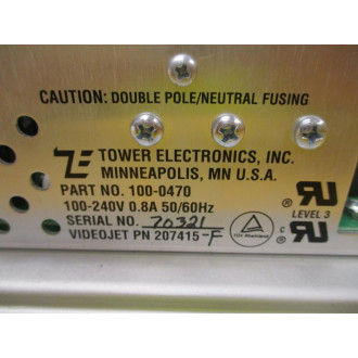 Tower Electronics 100-0470 Power Supply 1000470 - New No Box