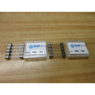 BEL 3AG-10A Fuse 3AG-10 Jagged Wire Element (Pack of 10)