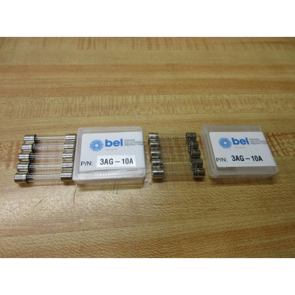 BEL 3AG-10A Fuse 3AG-10 Jagged Wire Element (Pack of 10)