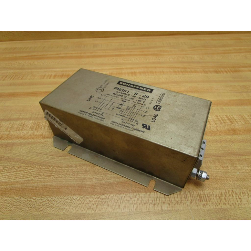 Schaffner FN351-8-29 Power Line Filter FN351829 - Used
