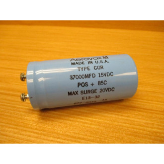 Aerovox M CGR Capacitor 677-8949 37000MFD 15VDC - Used