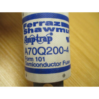 Gould Shawmut Ferraz A70Q200-4 Fuse Cross Ref 6XPL7 - Used