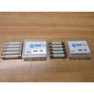 BEL 3AB-3 Fuse 3AB-3A White (Pack of 10)