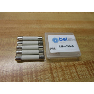 BEL GSA-200mA Fuse GSA200mA White (Pack of 10)