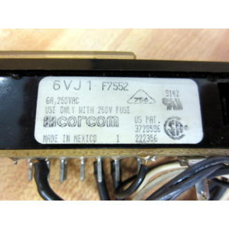 Corcom 70-1472-AO Fused Power Entry Module Assy 6VJ1 Rev.1 - Used