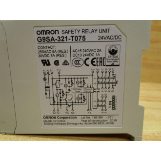 Omron G9SA-321-T075 Safety Relay G9SA321T075
