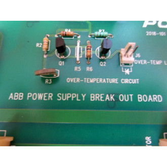 PCS 2018-101 ABB Power Supply Break Out Board 2018101 - Used