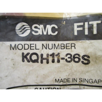 SMC KQH11-36S 38" One Touch Fitting KQH1136S (Pack of 10)