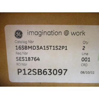 General Electric 16SBMD3A15T1S2P1 GE Control Switch D3A15T1S2P1