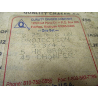 Quality Chaser 3.75-8 UN Die Head Set 3758UN