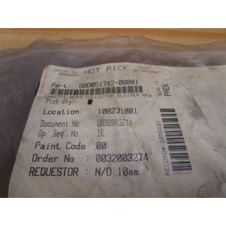 Hot Pick GBD051742-00001 Nozzle Dust Collector Slitter GBD05174200001 - New No Box