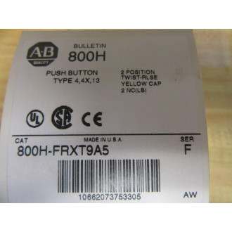 Allen Bradley 800H-FRXT9A5 Push Pull Switch