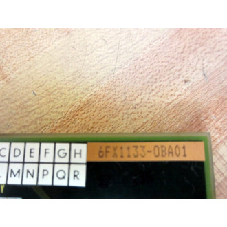 Siemens 6FX1133-0BA01 Platine Board 6FX1133-OBA01 - Used