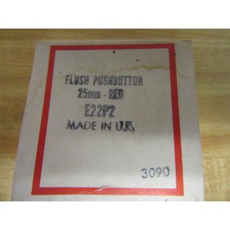 Cutler Hammer E22-P2 Eaton Pushbutton Switch E22P2