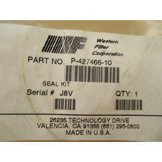 Western Filter P-427466-10 Seal Kit P42746610