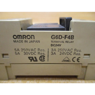 Omron G6D-F4B Terminal Relay DC24V W (4) G6D-1A (Pack of 2) - Used