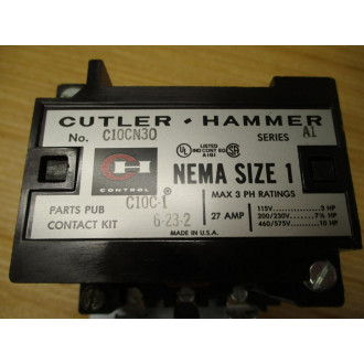 Cutler-Hammer C10CN30 Contactor