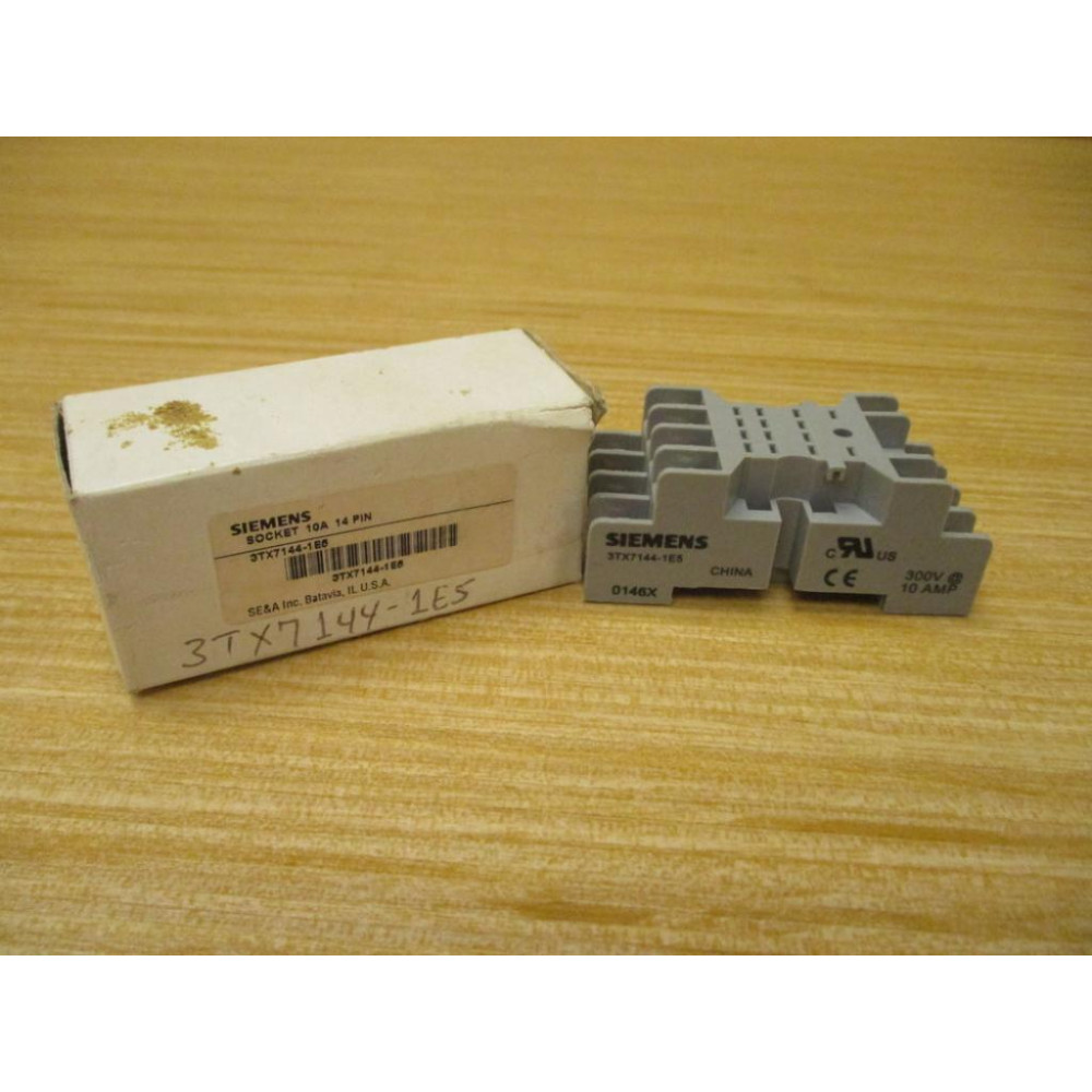 Siemens 3TX7144-1E5 Relay Socket 3TX71441E5 (Pack of 2)