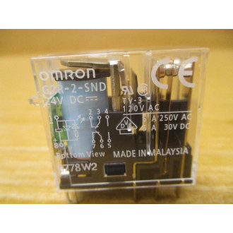 Omron G2R-2-SND-24V DC Relay G2R-2-SND-DC24 - New No Box