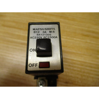 Matsushita BA121305 3A Circuit Breaker - Used