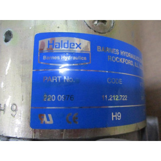 Haldex Barnes 220 0976 Hydraulic Lift Pump 2200976 - Used