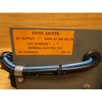 General Electric 769B473DA G 4 Static Exciter 769B473DAG4 - Used