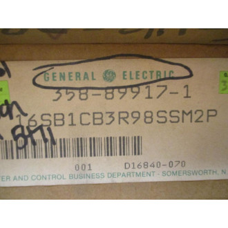 General Electric 16SB1CB3R98SSM2P GE Control Switch 358-89917-1