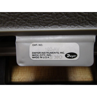 Dwyer 102-AV Air Velocity Gage Kit 102AV