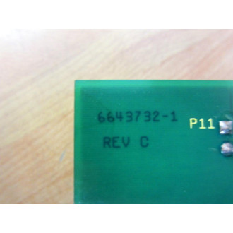 6643733E1 9-Slot Circuit Board 6643732D1 - Used