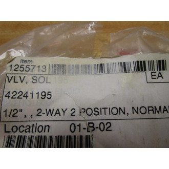 Flow Control 42241195 12" Solenoid Valve - New No Box