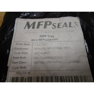 Martin Fluid Power 49720 Ding Zing U-Cup Seal MSUC-040X052X10.0 - New No Box
