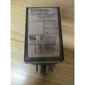 Siemens MT226230 Relay 230VAC - Used