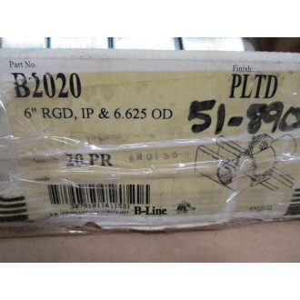CooperB-Line B2020 6" Rigid Conduit Clamp Set (Pack of 20)