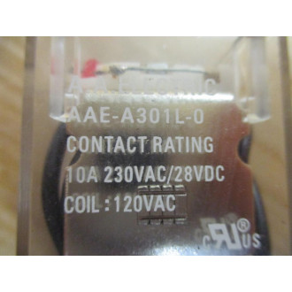 A.A.Electric AAE-A301L-0 Relay AAEA301L0 WOrange Button - New No Box