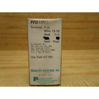 Panduit PV10-14FX-L Terminal Fork PV1014FXL (Pack of 32)