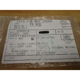 288792.501.0 Pin Spring 2887925010 - New No Box