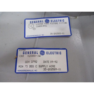 General Electric H2000-3W Filtrgard CoverMounting H20003W GE
