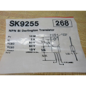 RCA SK9255 Transistor (Pack of 2) - New No Box