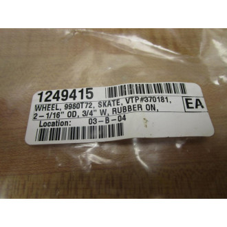 Mallard 9960T72 Wheel, Skate VTP370181 (Pack of 7) - New No Box