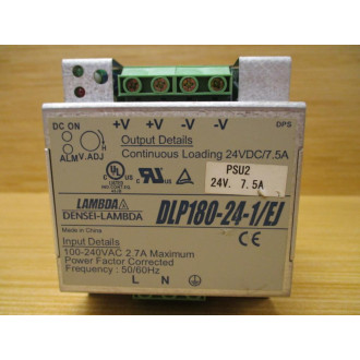 Lambda DLP180-24-1EJ Power Supply SLP180241EJ - Used