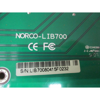 Norco LIB700 6-Channel Backplane Board Chipped Plastic On Connector - Used