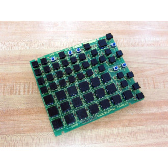 Fanuc A16B-2600-0070 61-Key Keyboard 01A  Missing 6 Button-Tops - Used