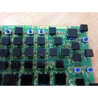 Fanuc A16B-2600-0070 61-Key Keyboard 01A  Missing 6 Button-Tops - Used