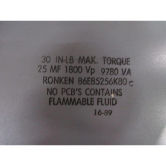 Ronken 86E74145K80C Capacitor - New No Box