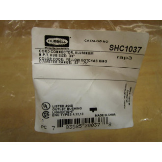 Hubbell SCH1037 Aluminum Cord Connector