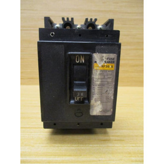 Mitsubishi NF30 S 3A No-Fuse Circuit Breaker NF30S - Used