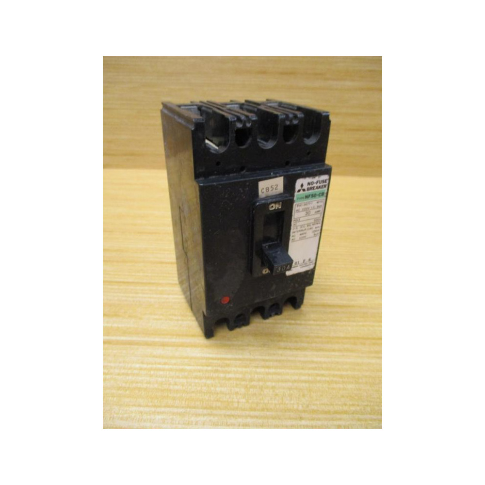 Mitsubishi NF50-CB Circuit Breaker NF50CB 30 AMP - Used