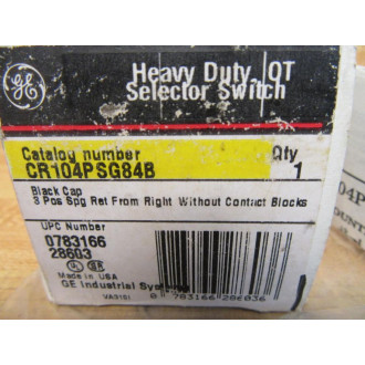 General Electric CR104PSG84B Selector Switch GE Cam 4-B