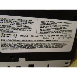 Cutler HammerEaton A307TN Motor Starter Series A2 - New No Box