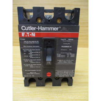 Cutler HammerEaton FS320035A 35A Circuit Breaker - Used
